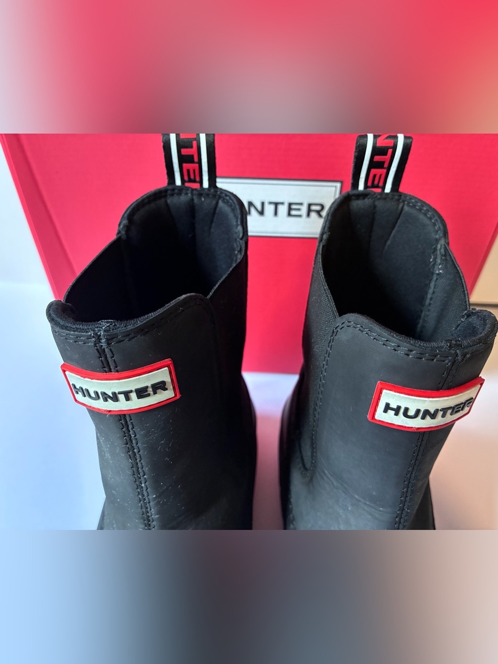 Hunter Original Commando Chelsea Boots – Black Waterproof - Picture 7 of 9